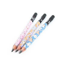 Ołówek trójkątny JUMBO z gumką HB do nauki pisania ergonomia zwierzak Kidea