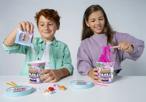 Ramen Nudle Slime Uśmiechnięty Grzybek makaron slime zestaw kreatywny Epee