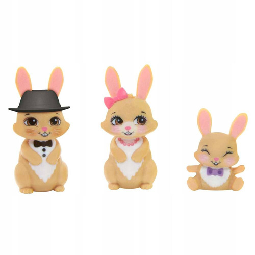 Enchantimal Rodzina Króliczki Brystal Bunny Lalka + króliczki Mattel GYJ08