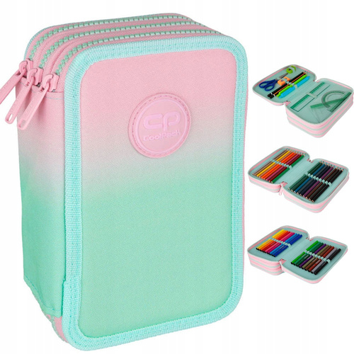 Coolpack Jumper 3 Piórnik potrójny z wyposażeniem Strawberry F067754