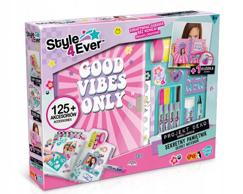 Projekt Deko Zestaw Kreatywny Sekretny Pamiętnik 125 akcesoriów EPEE