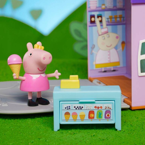 Day Trip Świnka Peppa Zestaw Lodziarnia z figurką Peppa HASBRO F4387