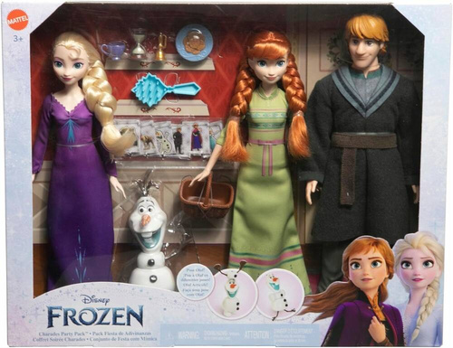 Frozen Kraina Lodu Zestaw Lalek Rodzina Elsa Anna Kristoff Olaf HLW59