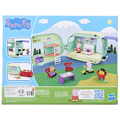 Świnka Peppa Przyczepa Kempingowa Peppy 3 figurki akcesoria Hasbro F8863