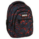 Plecak szkolny BackUP Blaze dla chłopca ogień lawa czarny czerwony O43