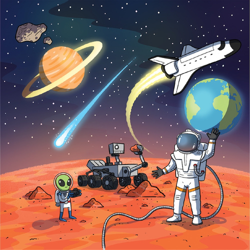 Rebel Gra edukacyjna karciana kieszonkowa BrainBox Pocket Kosmos PL