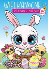 WIELKANOCNE KOLOROWANIE Z ZAJĄCZKIEM NAKLEJKI