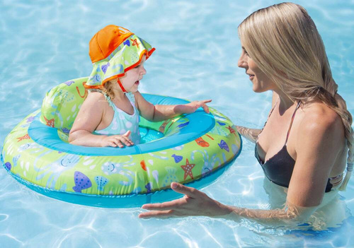 SwimWays Koło dmuchane do nauki pływania kapelusz od roczku do dwóch lat