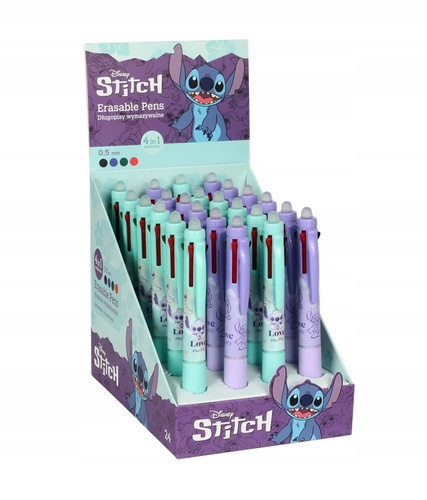 Coolpack Długopis wymazywalny multikolor 4w1 Stitch Pastel 91361PTR
