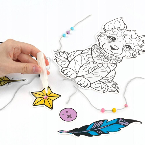 Kidea Zestaw kreatywny Łapacz Marzeń Mystic świecący w ciemności