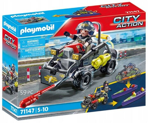 PLAYMOBIL QUAD TERENOWY JEDNOSTKI SPECJALNEJ