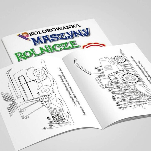 MASZYNY ROLNICZE KOLOROWANKA Z NAKLEJKAMI 53150