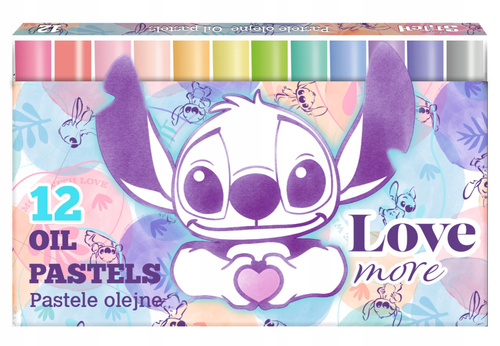 Coolpack Pastele olejne 12 kolorów pastelowych Stitch Pastel 92023PTR