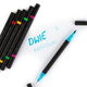 Markery Dwustronne Brush Pen 6 Kolorów Cienkopis Pędzelkowa Końcówka Kidea