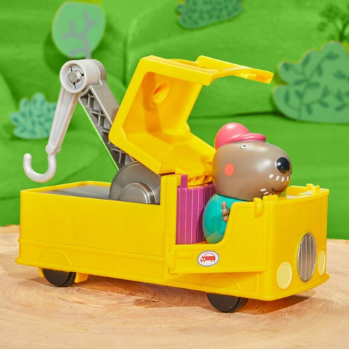 Świnka Peppa Holownik Ciężarówka Dziadka Psa z figurką Hasbro F9519