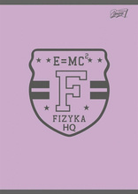 Zeszyt A5 w kratkę 60 kartek margines Fizyka ze ściągą Unipap