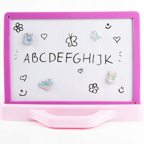 Kidea Magnesy brokatowe Bunny 4 szt. na lodówkę, tablicę magnetyczną