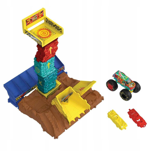 Hot Wheels Monster Trucks Zestaw Arena Smashers Demo Derby + auto HNB94