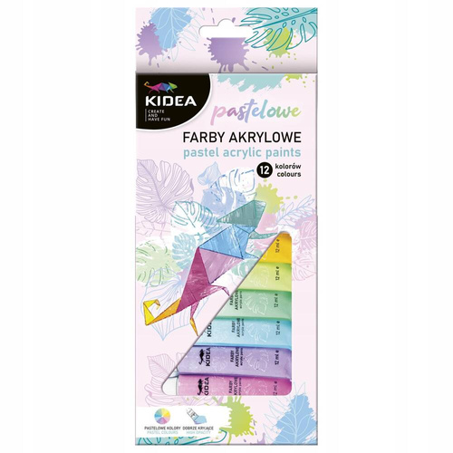KIDEA FARBY AKRYLOWE PASTELOWE W TUBKACH 91836