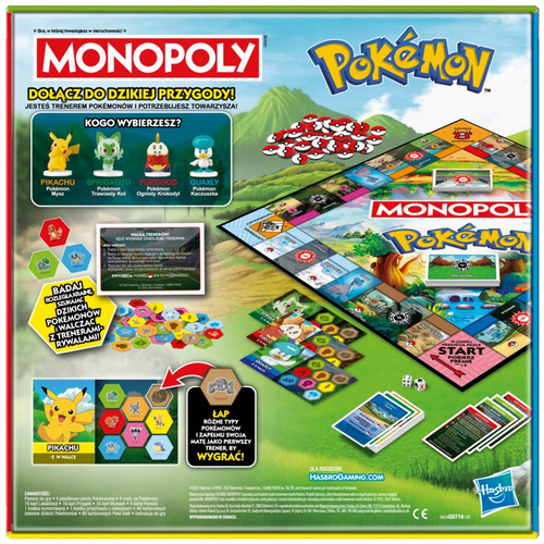 Gra Monopoly Pokemon Polska wersja Hasbro G0716
