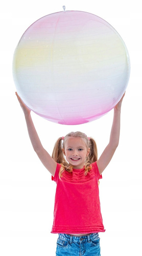 Maga Bańka Geometric seria 2 piłka gumowa 80 cm. Tęczowa Rainbow #4 Epee