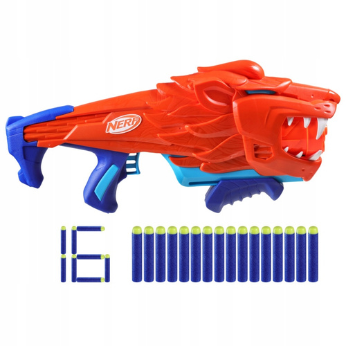 NERF Junior Wyrzutnia pistolet Wild Lionfury Lew Hasbro F8646