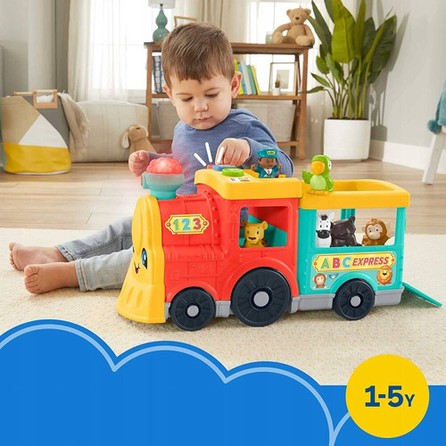Fisher Price Little People Edukacyjny Pociąg ze zwierzątkami HHH93