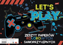 ZESZYT PAPIERÓW KOLOROWYCH SAMOPRZYLEPNYCH B4 8K