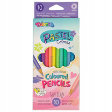 COLORINO KREDKI OŁÓWKOWE PASTELOWE 10 KOL 80813