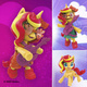 MY LITTLE PONY SMASHIN FASHION SUNSET SHIMMER MIX F1759