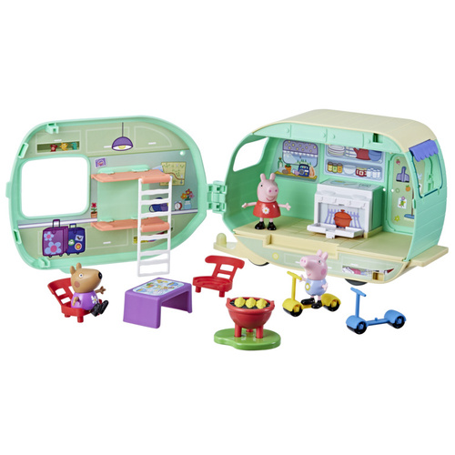 Świnka Peppa Przyczepa Kempingowa Peppy 3 figurki akcesoria Hasbro F8863