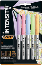 BIC INTENSITY MERKER PERMANENTNY PASTELOWY 5 KOL.