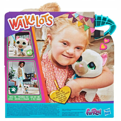 HASBRO Fur Real Friends Walkalots Chodzący Kotek Na Smyczy dźwięki F8132