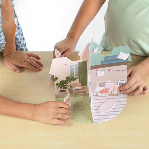 Kidea Zestaw Kreatywny 3D stwórz Domek Księżniczek