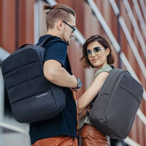 Coolpack Border Plecak biznesowy na laptopa 15,6" Dark Grey grafit E94027