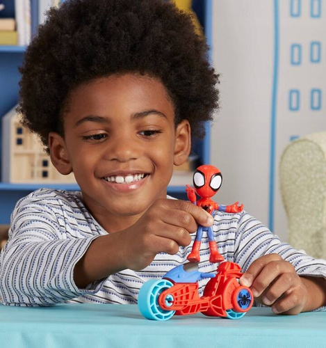 HASBRO SPIDERMAN SPIDEY FIGURKA Z MOTOCYKLEM