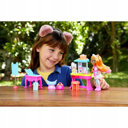 Enchantimals Zestaw Klinika Lecznica Weterynaryjna Weterynarz Koty HLH22