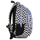 Plecak szkolny BackUP Szachownica F dla dziewczynki fioletowy czarny O94F