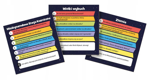 Rebel Gra edukacyjna karciana kieszonkowa BrainBox Pocket Kosmos PL