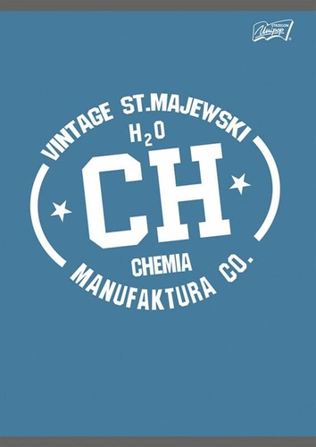 Zeszyt A5 w kratkę 60 kartek margines Chemia ze ściągą Unipap