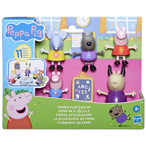 Świnka Peppa Zestaw 5 figurek + akcesoria szkoła klasa Hasbro F8868
