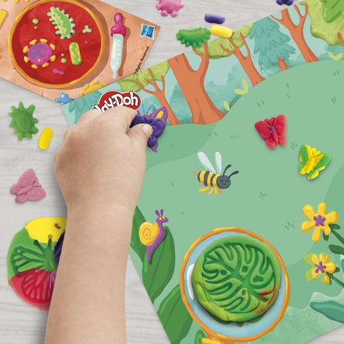 Play-Doh ciastolina Mikroskop świecący zestaw edukacyjny Hasbro G0494