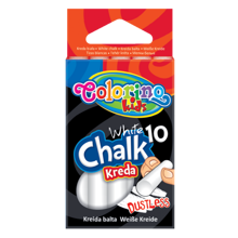 COLORINO KREDA BIAŁA BEZPYŁOWA 10 SZTUK - 33138