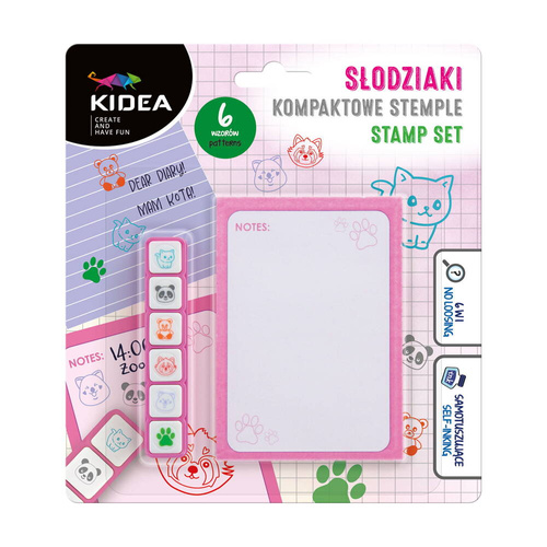 Kidea Zestaw Kompaktowe Stemple Słodziaki 6 szt.