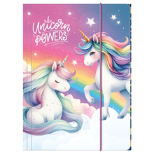 Teczka z gumką A4 Unicorn Jednorożec Derform