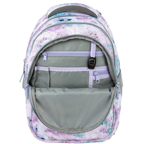 Plecak szkolny BackUP Dreamy dla dziewczynki kot kotek pastelowy P01