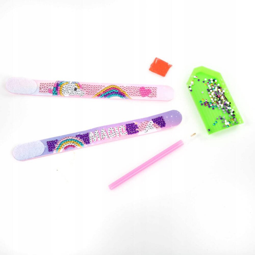 Kidea Zestaw kreatywny Stwórz Diamentowe Bransoletki Unicorn