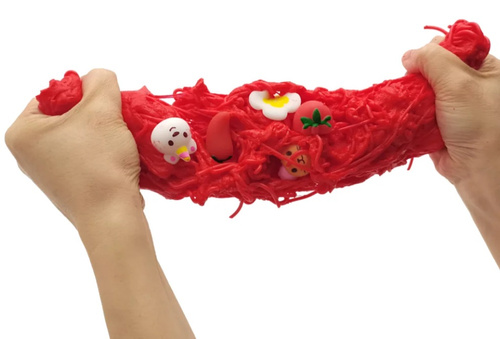 Ramen Nudle Slime Uśmiechnięty Grzybek makaron slime zestaw kreatywny Epee