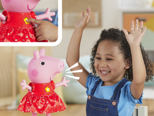 Świnka Peppa Interaktywna figurka 30 cm tańczy 55 dźwięków Hasbro F8873