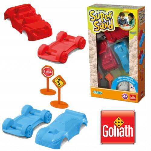 SUPER SAND ZESTAW SHAPES CARS PIASEK FOREMKI 32411